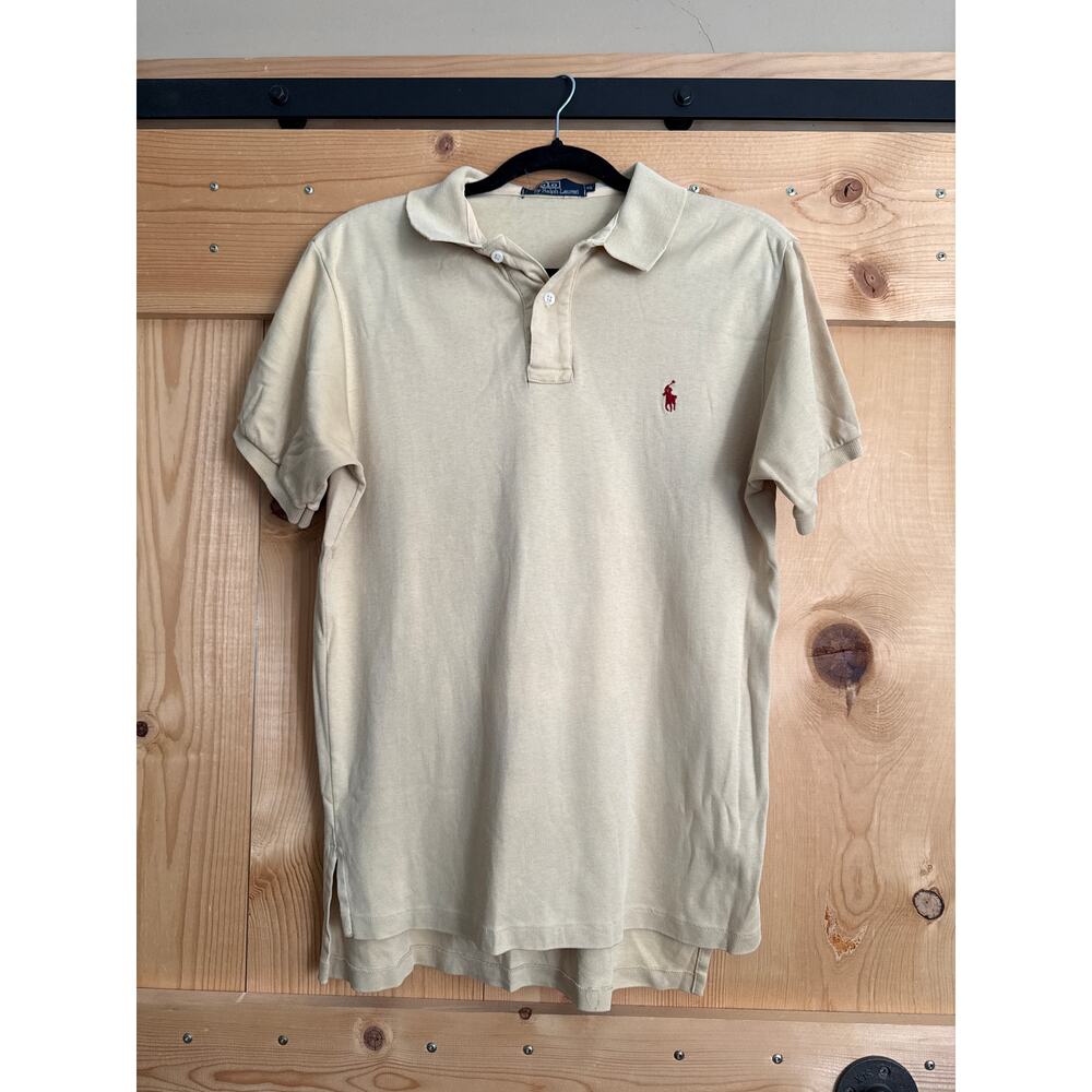 Vintage Polo Ralph Lauren Short Sleeve Men’s XL Yellow Tan 80’s
